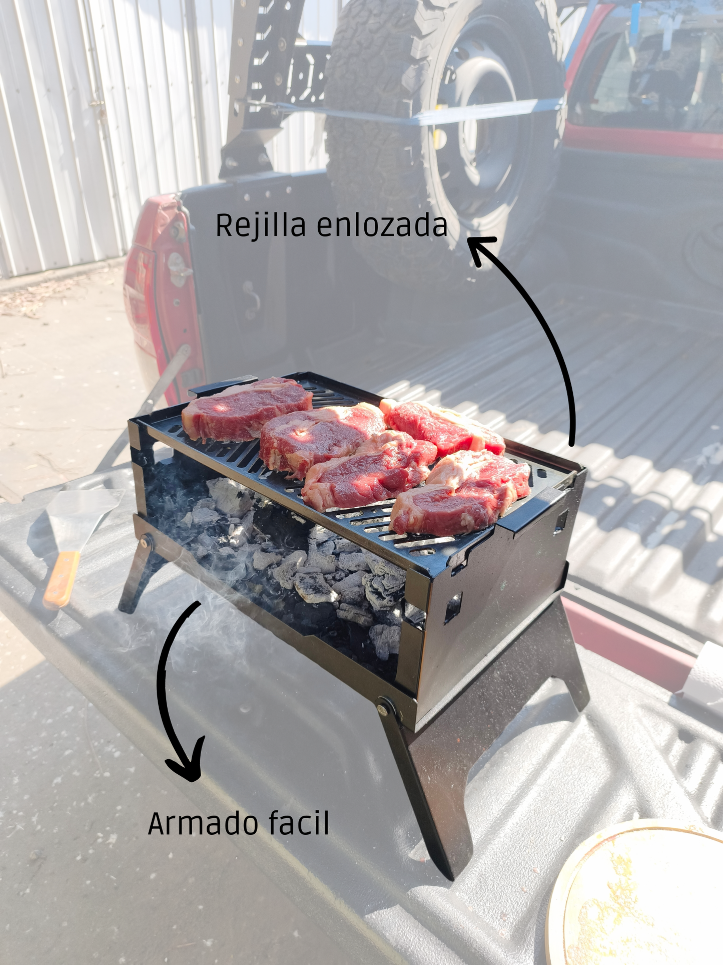 Weike Grill Parrillera plegable + Bolso de transporte