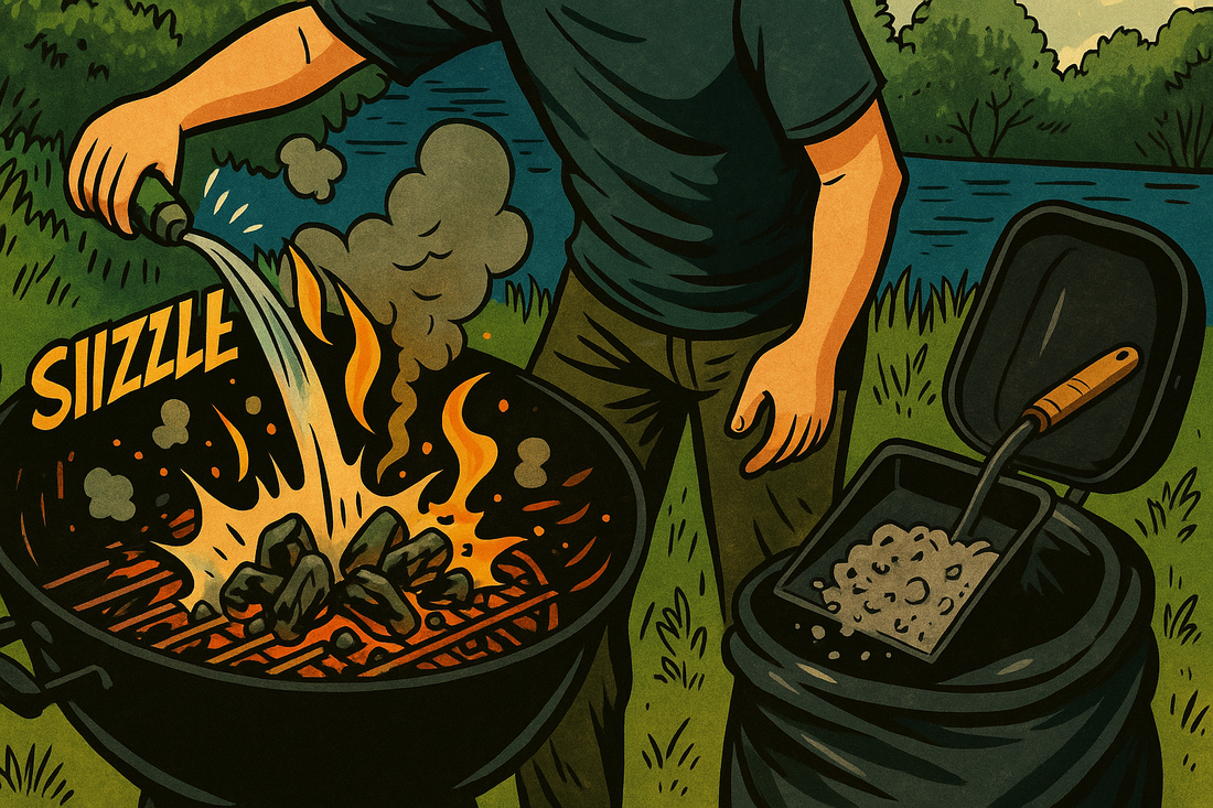 🌱 Cómo apagar y desechar correctamente el carbón después de un asado (y por qué importa)