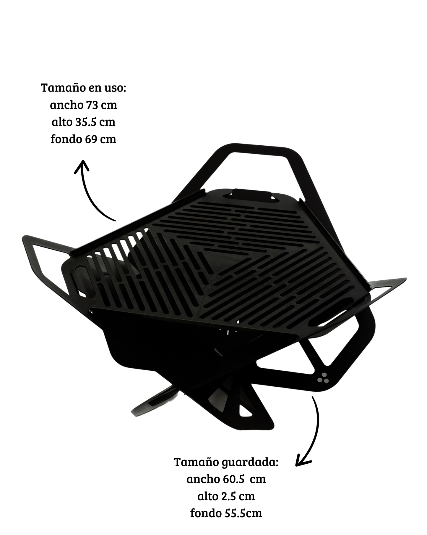 Parrilla desarmable Toro Grill + Bolso de transporte