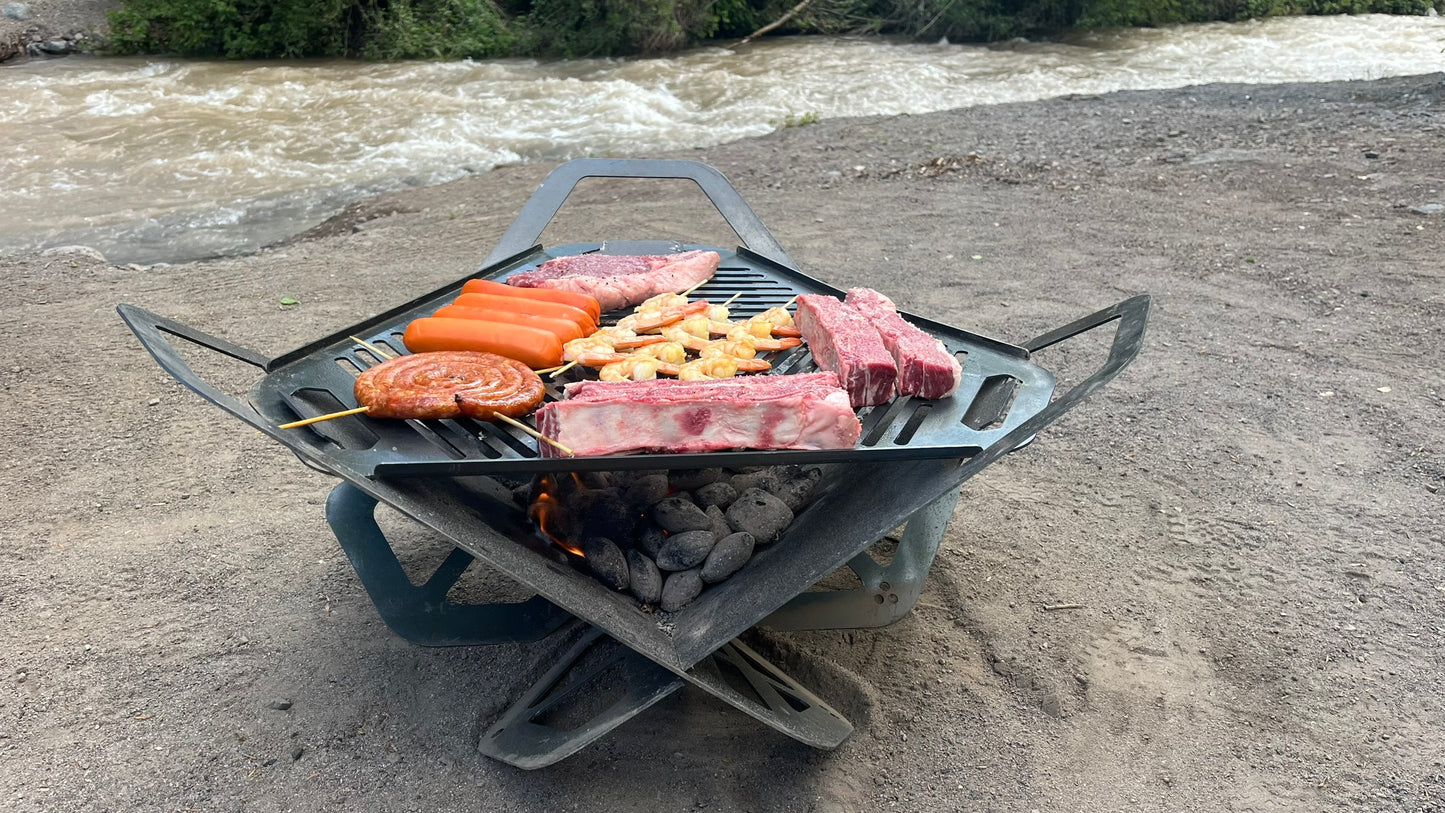Parrilla desarmable Toro Grill + Bolso de transporte