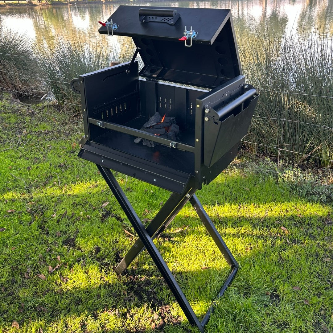 Parrillera Lafken + Kit Atizador y Pala